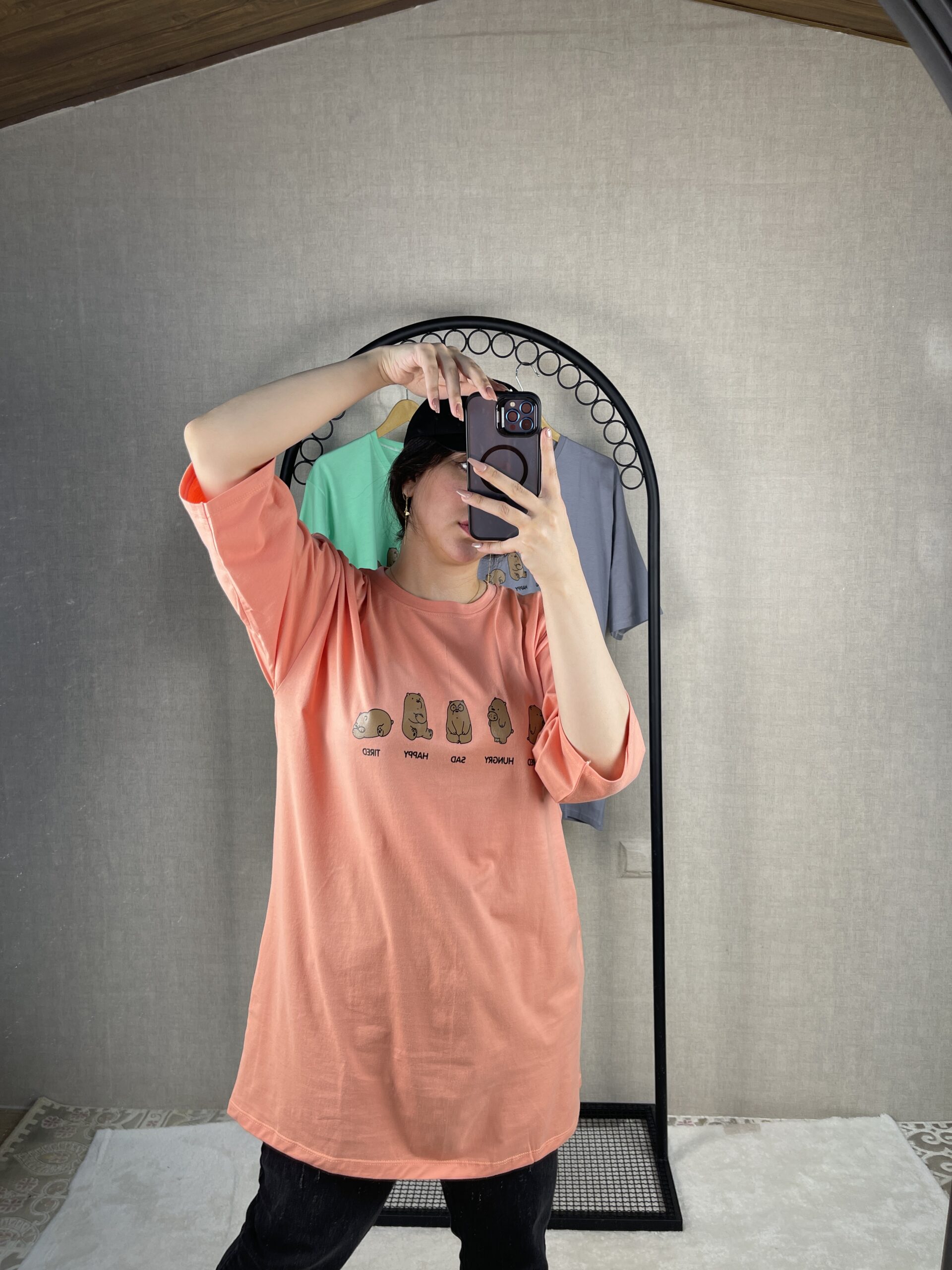 تیشرت لانگ خرسی