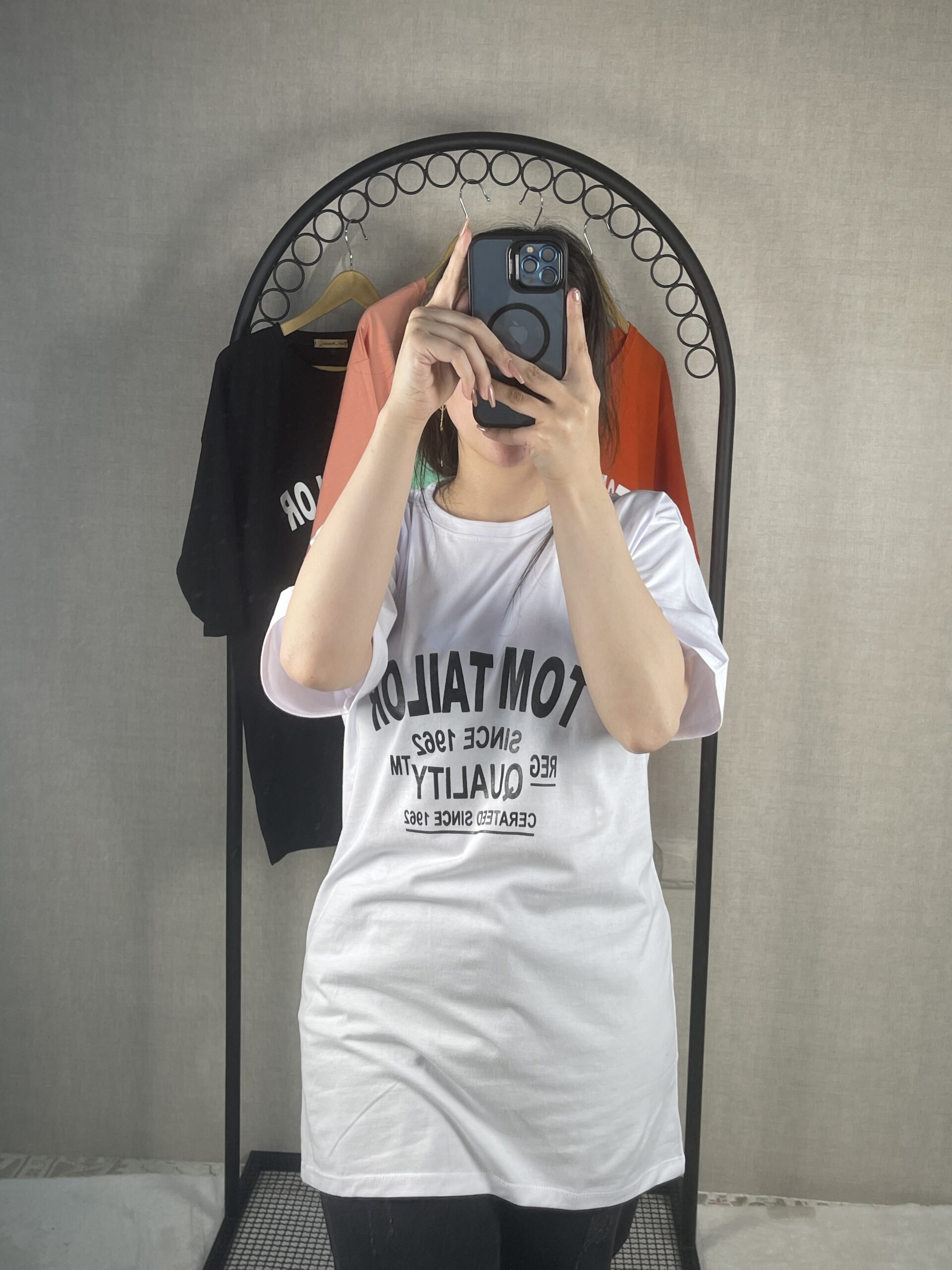 تیشرت لانگ نوشته ای