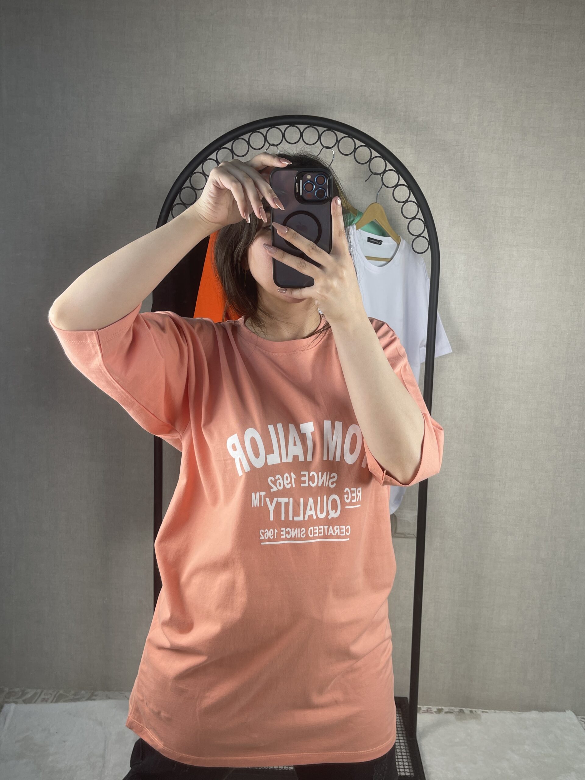 تیشرت لانگ نوشته ای