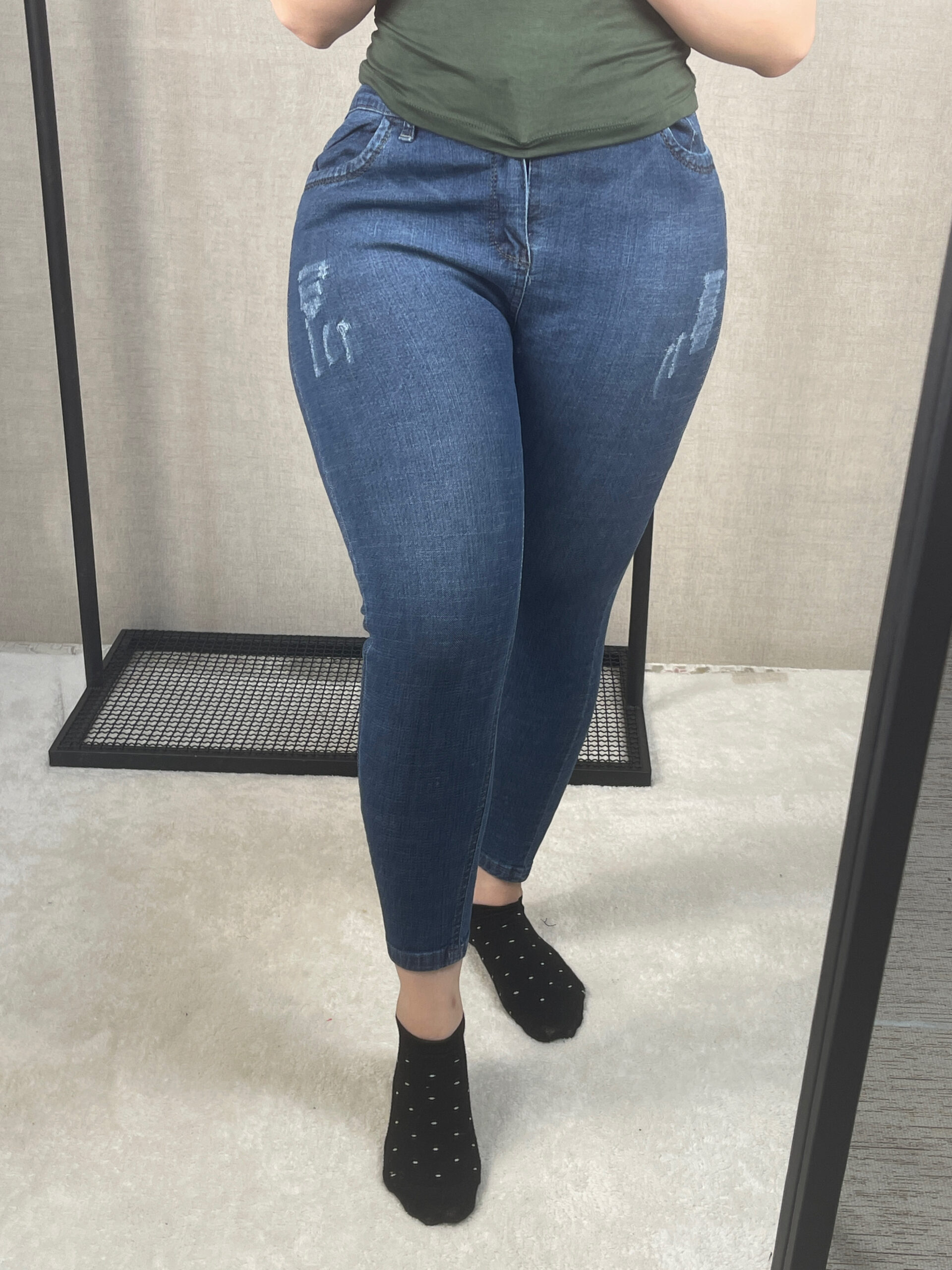 شلوار جین اسکینی آبی