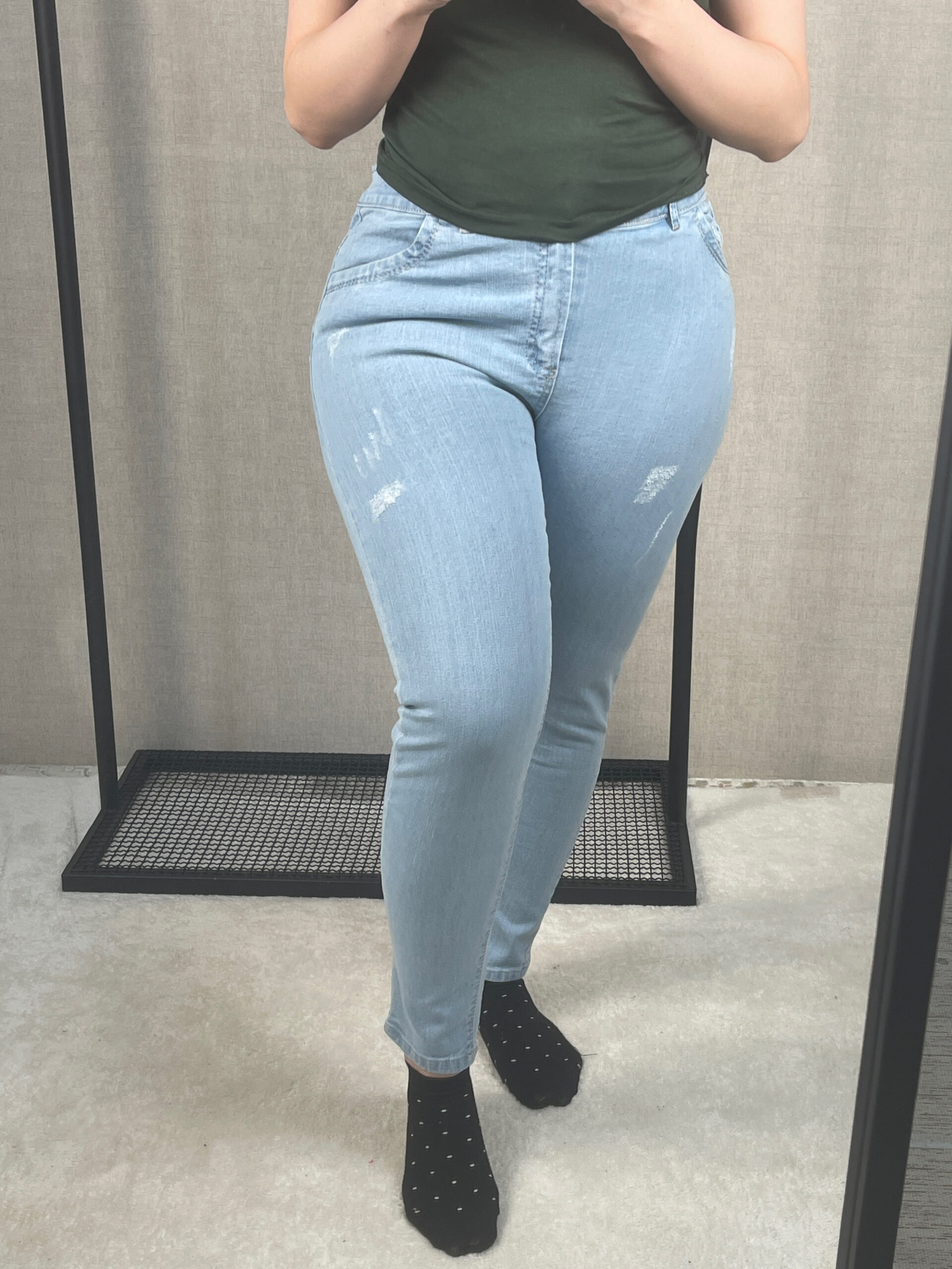 شلوار جین اسکینی آبی