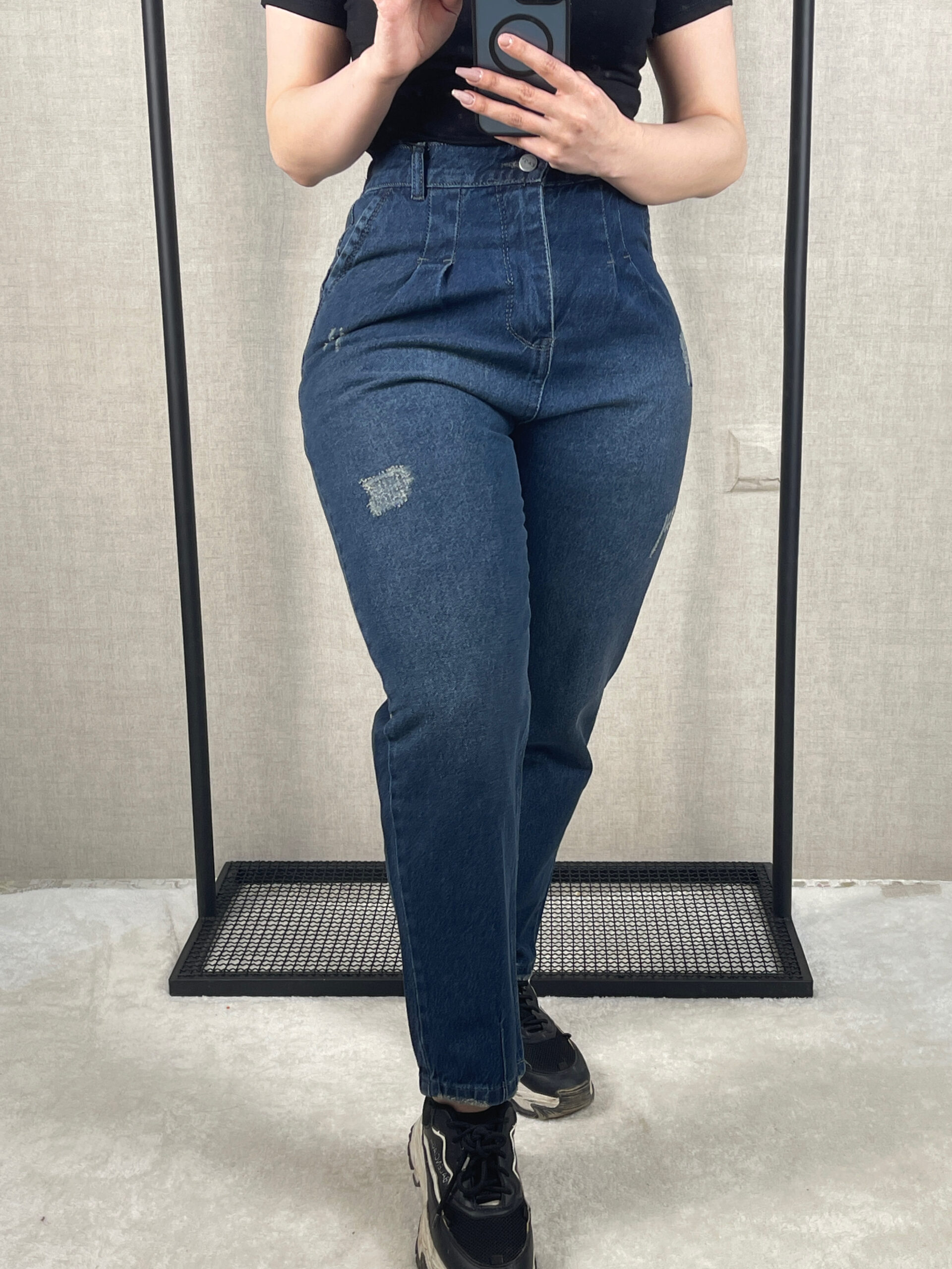 شلوار جین مام آبی