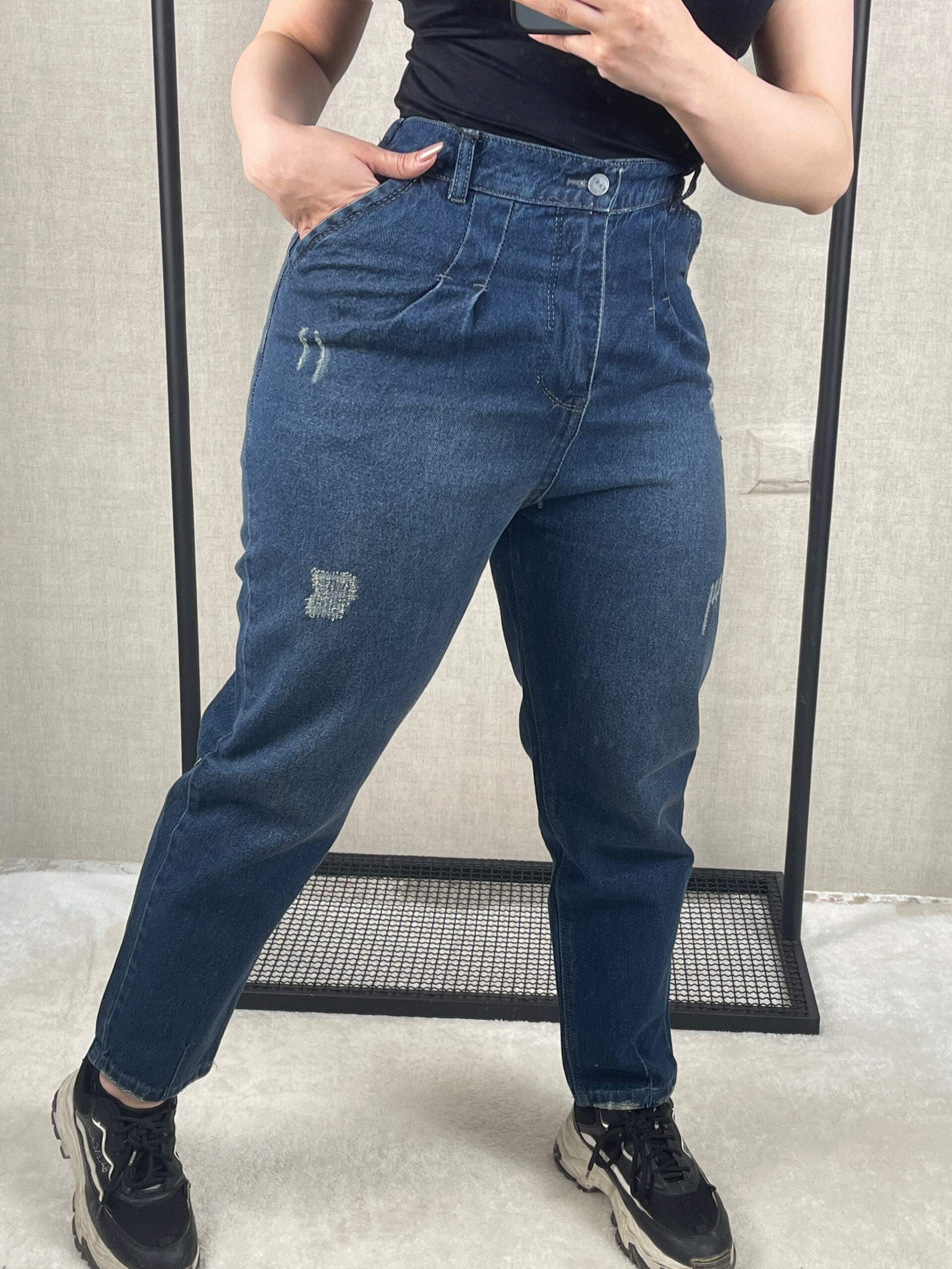 شلوار جین مام آبی