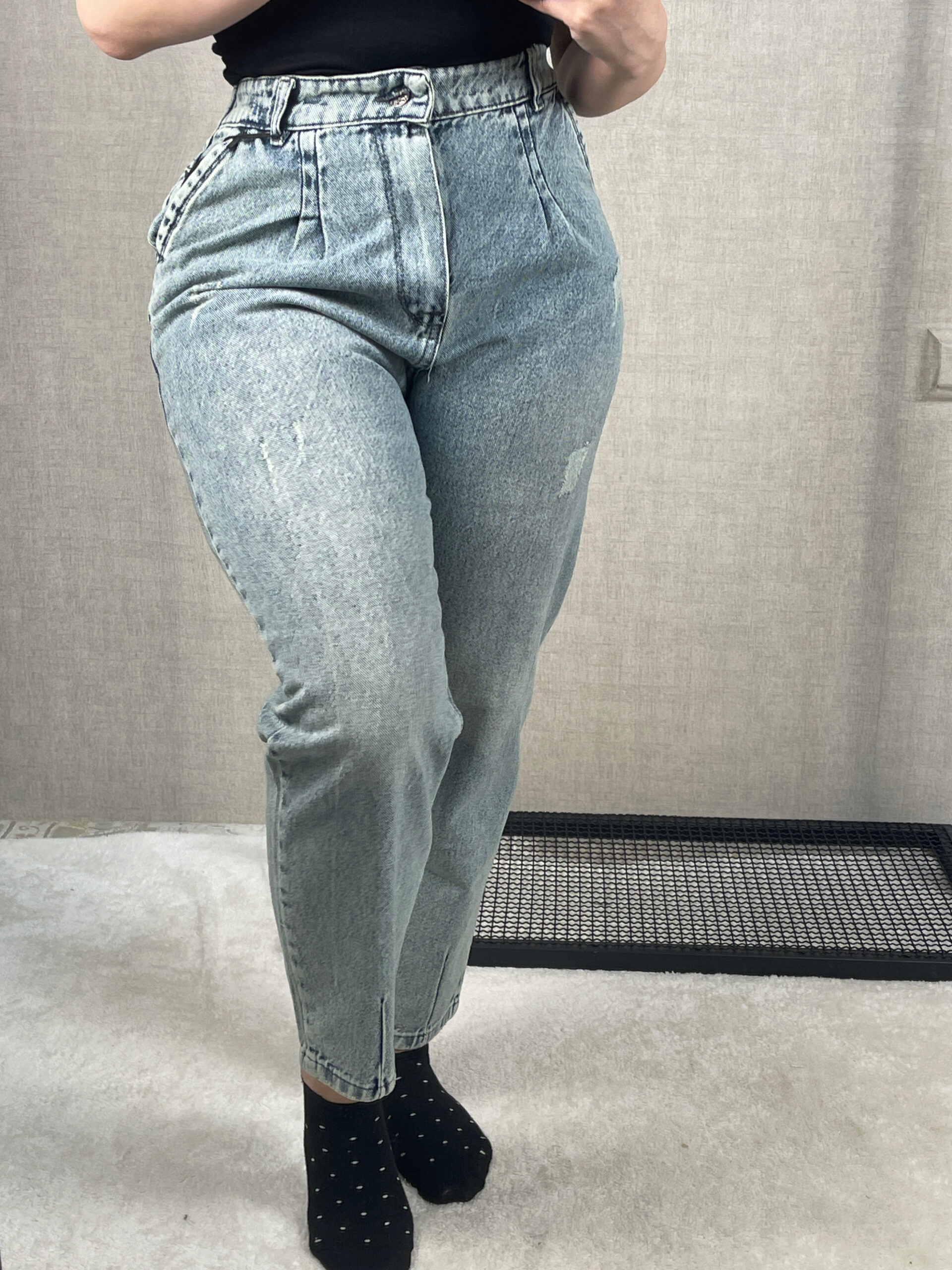 شلوار جین مام آبی