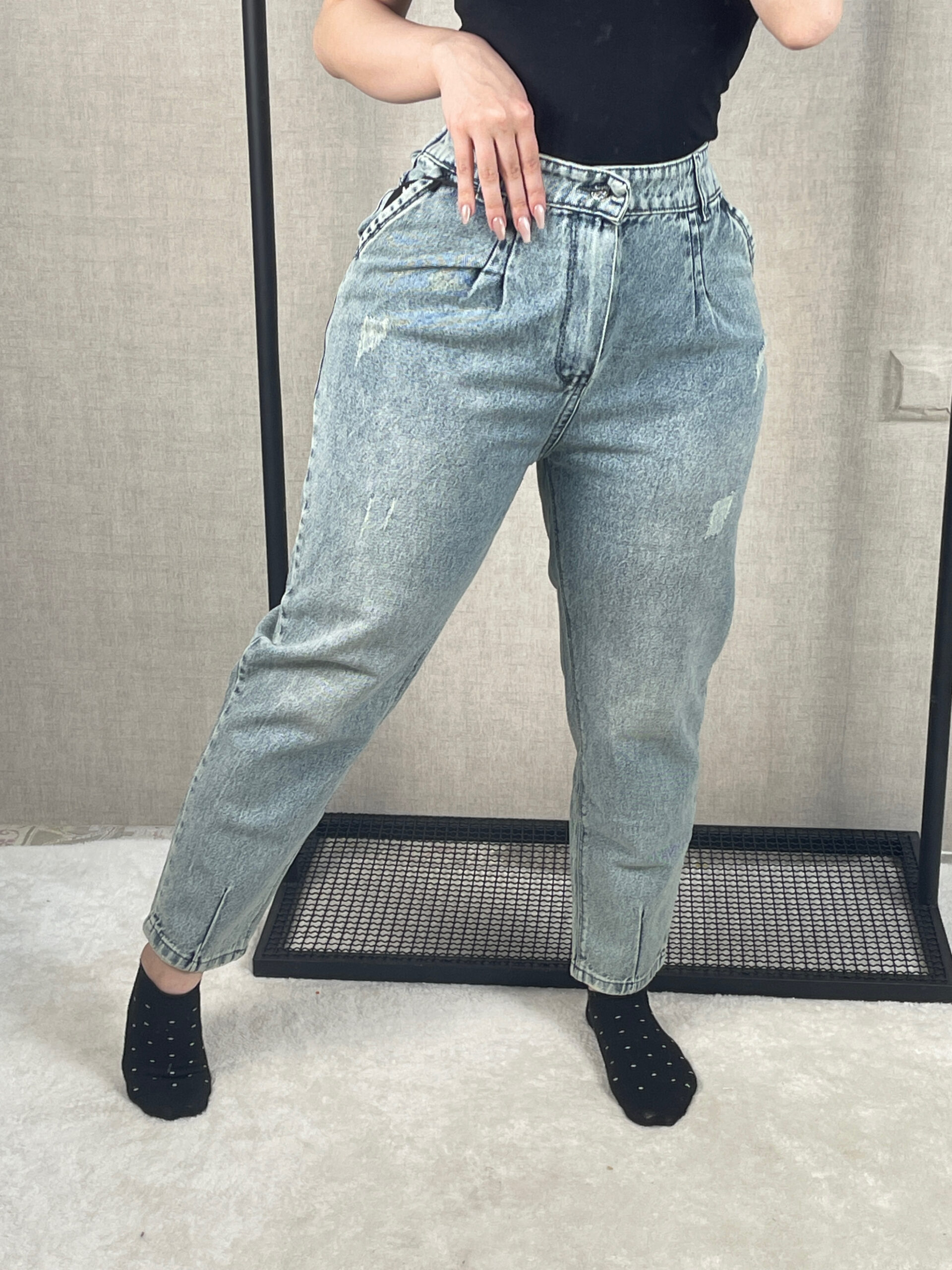 شلوار جین مام آبی