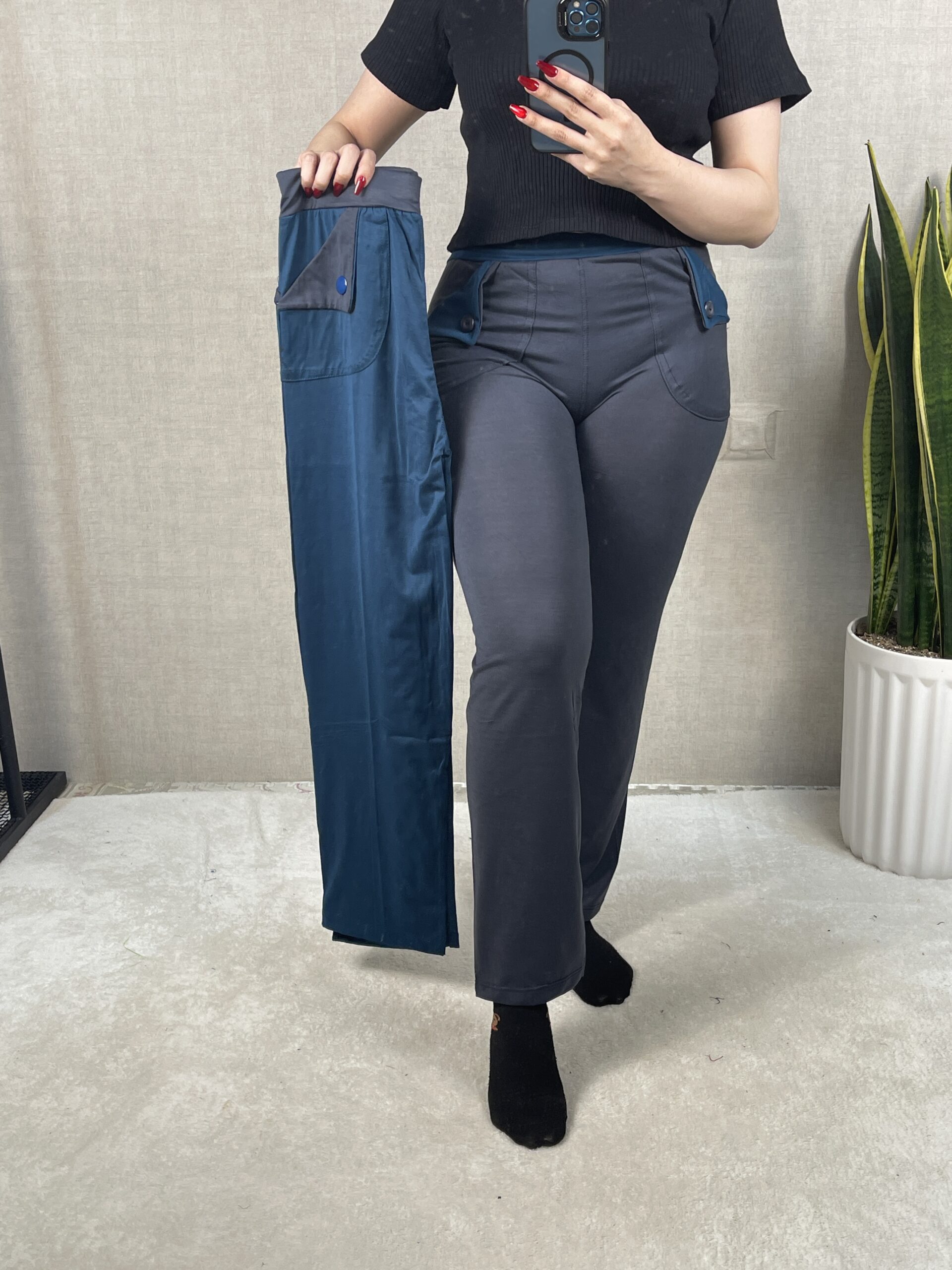 شلوار راحتی نخی