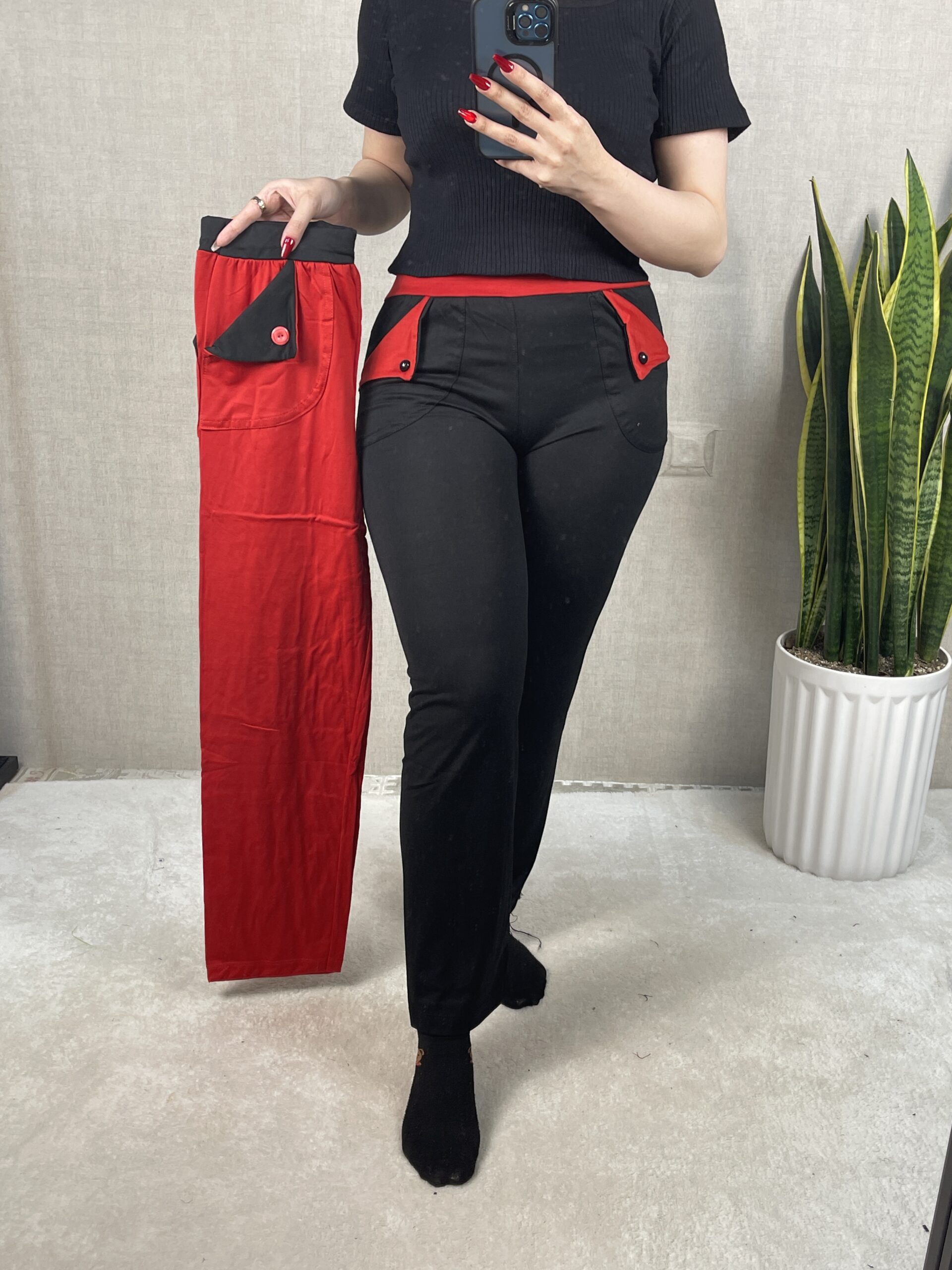 شلوار راحتی نخی