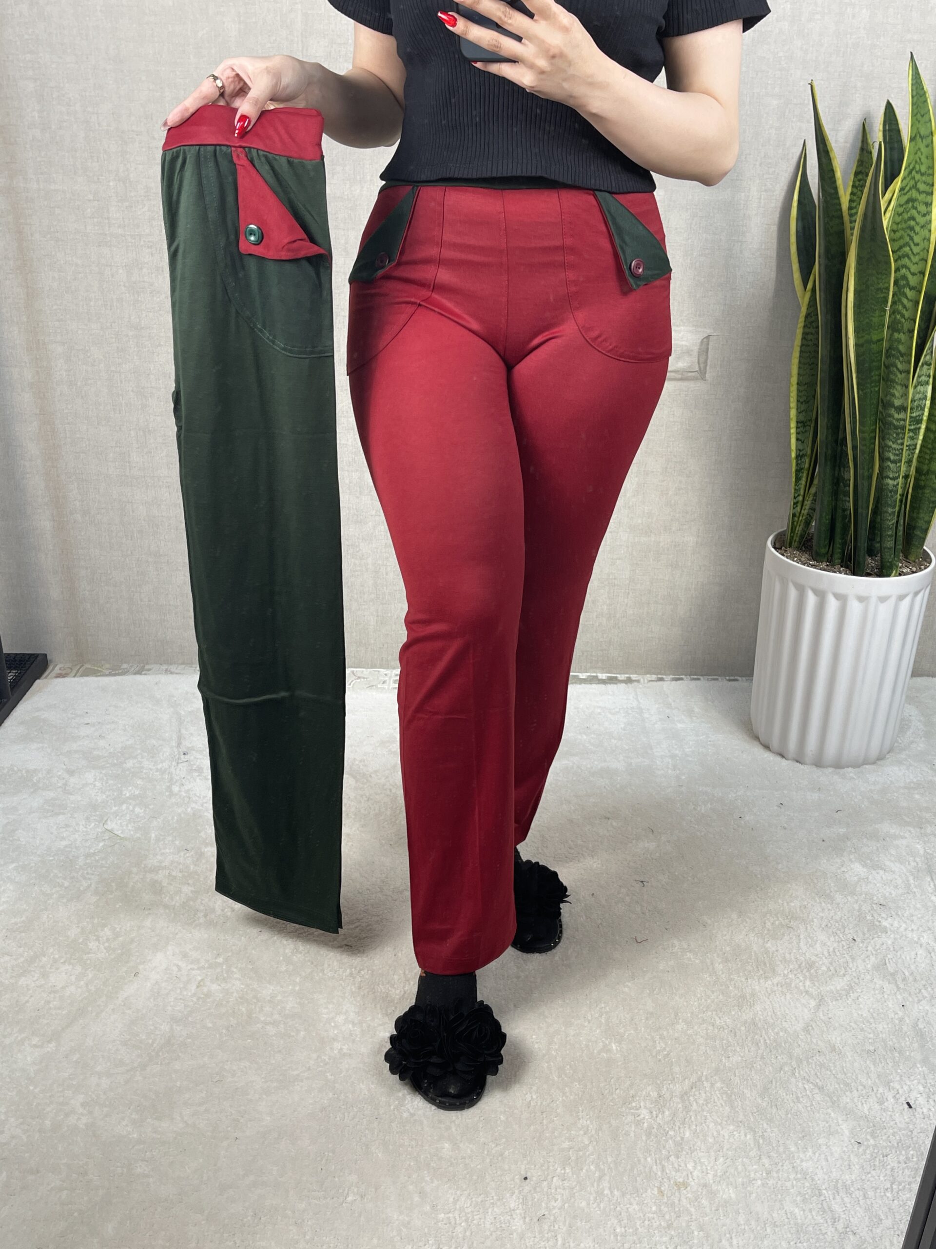 شلوار راحتی نخی