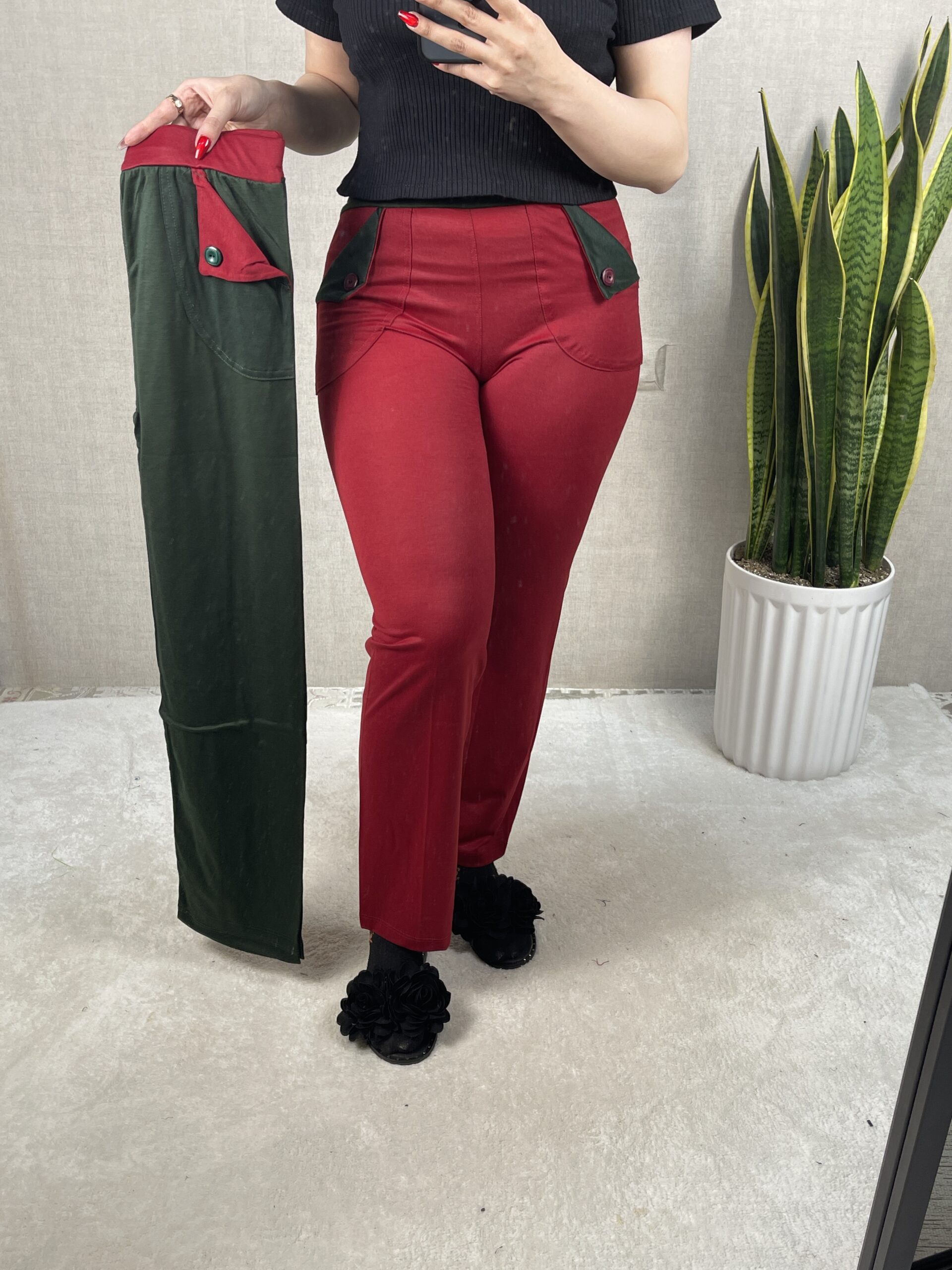 شلوار راحتی نخی