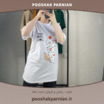 تیشرت لانگ گربه ای