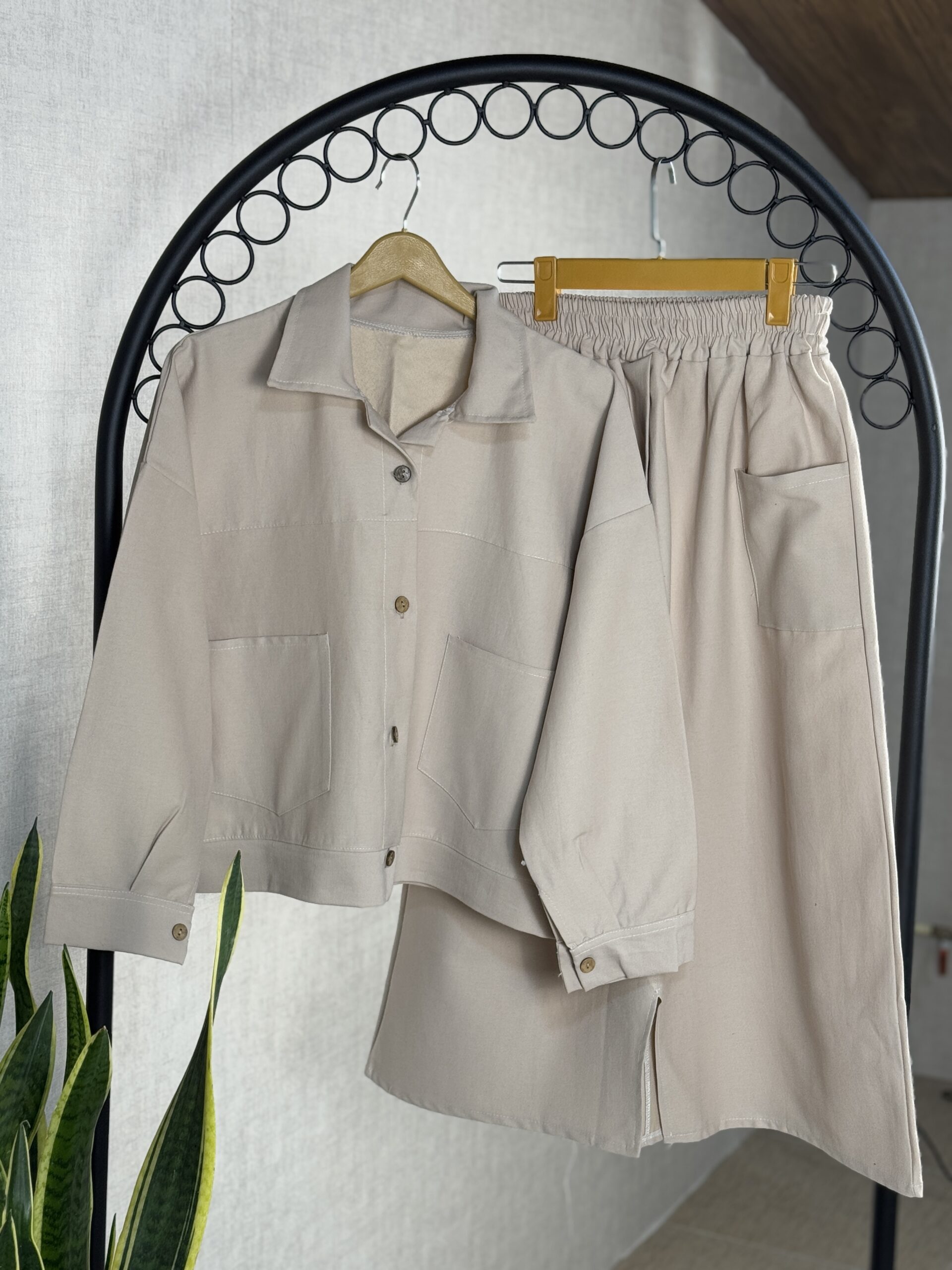 کت و دامن کتان