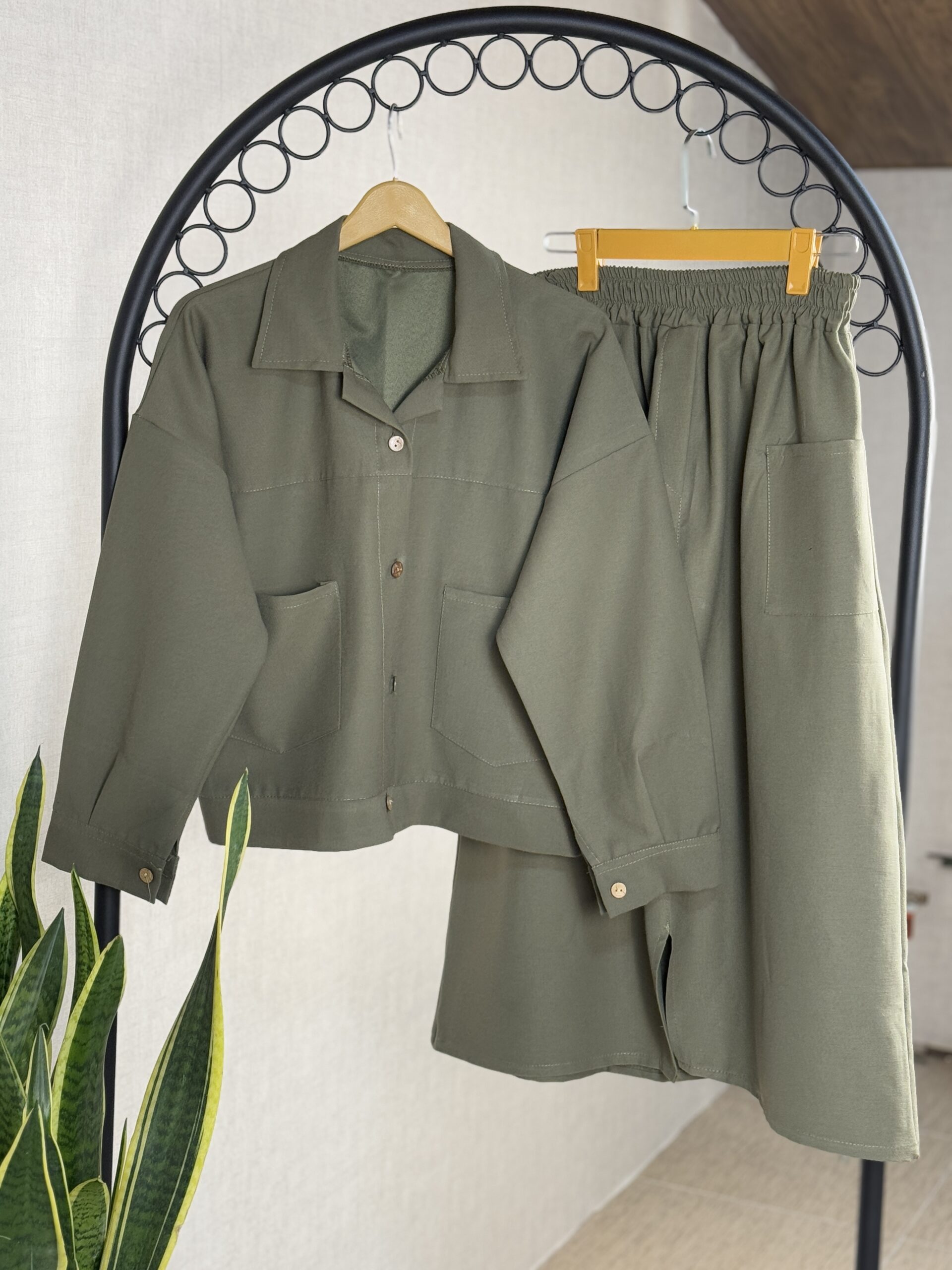 کت و دامن کتان