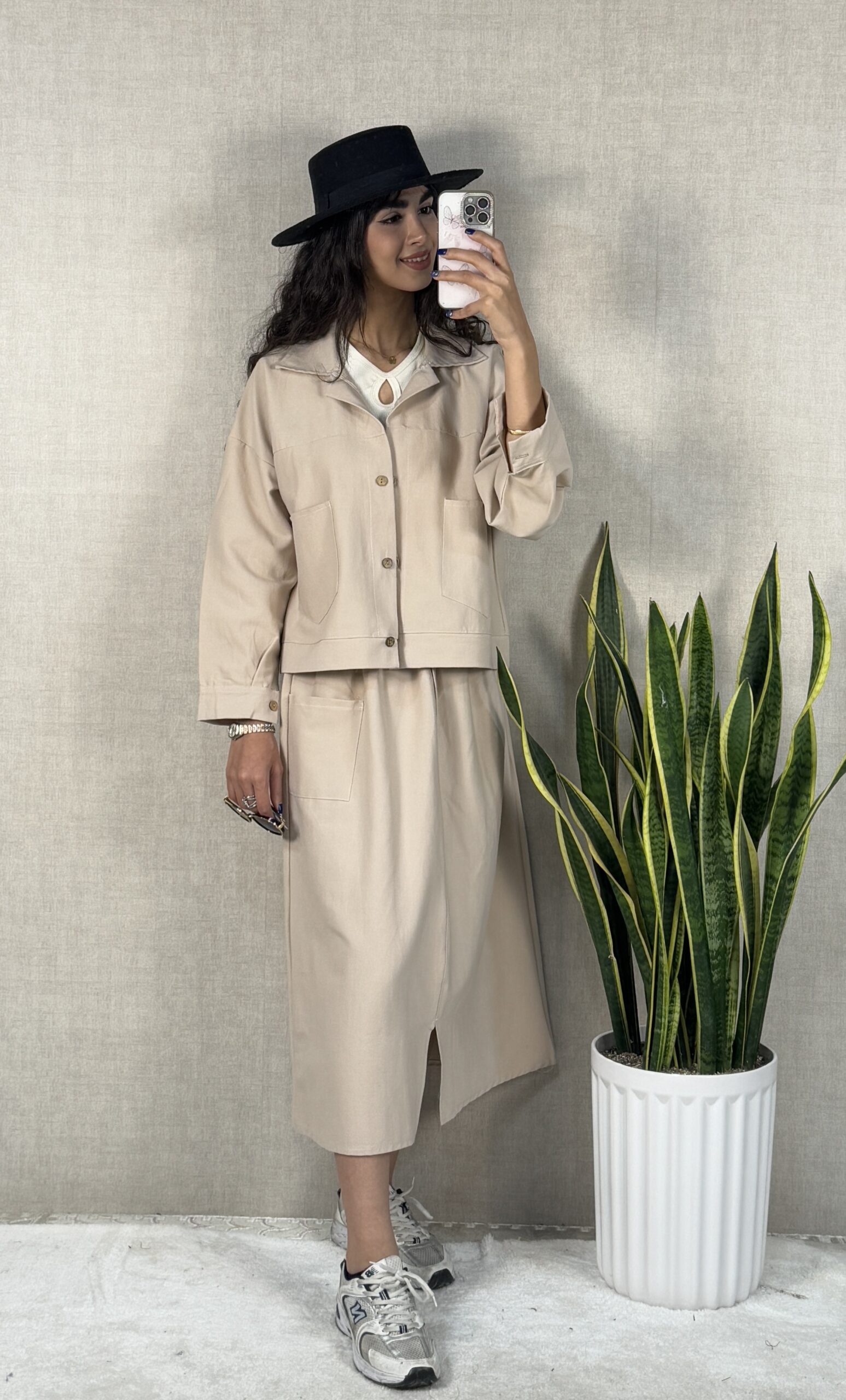 کت و دامن کتان