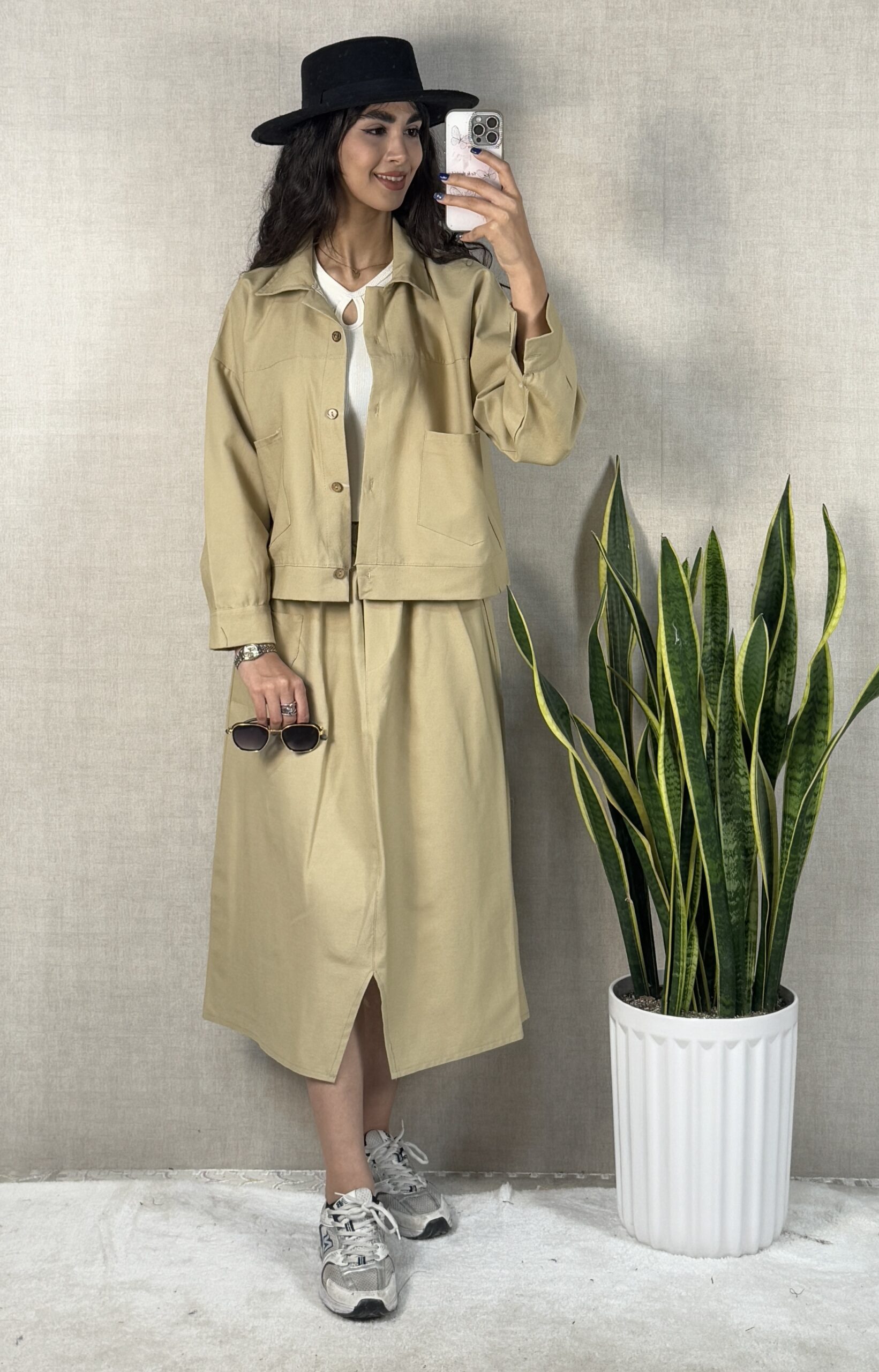 کت و دامن کتان