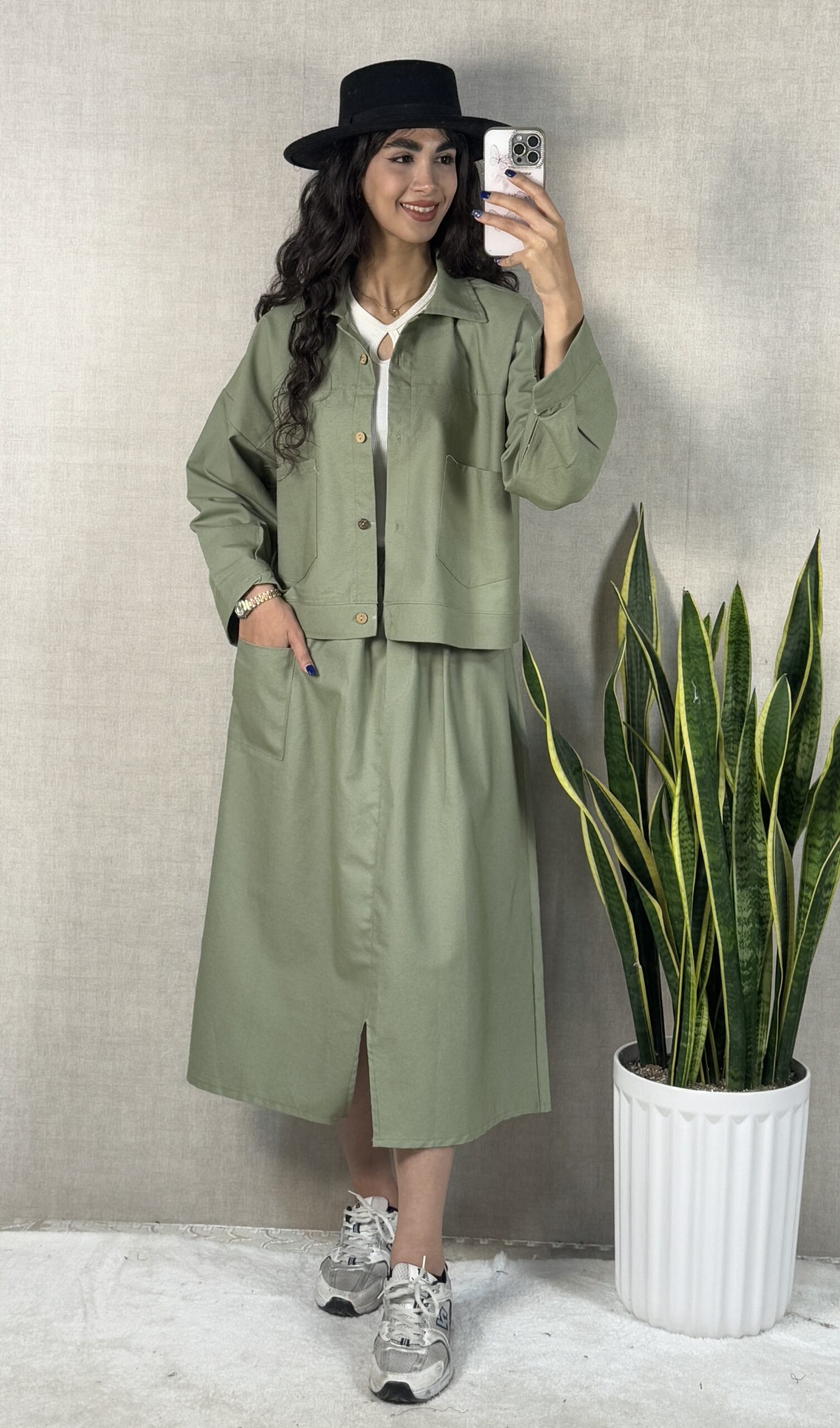 کت و دامن کتان