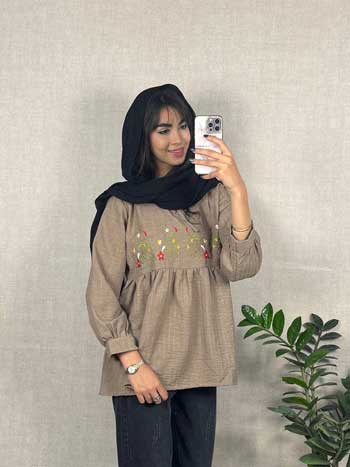 شومیز چین دار