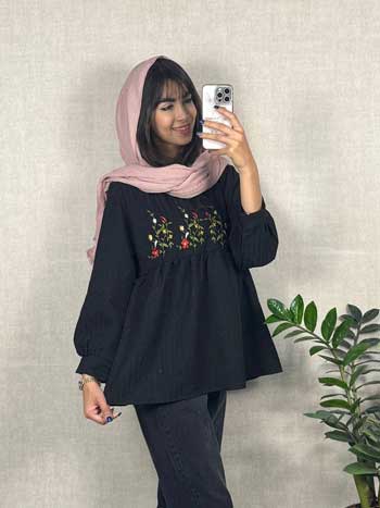 شومیز چین دار