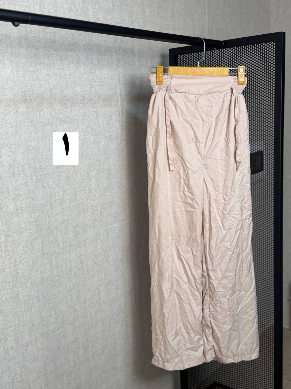 شلوار نخی چروک