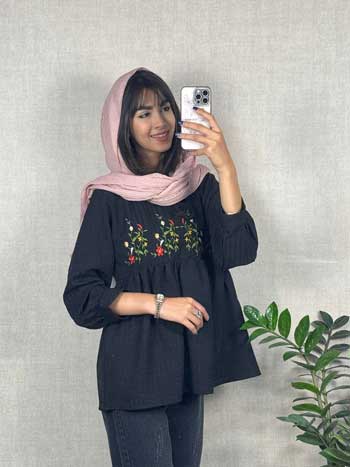 شومیز چین دار