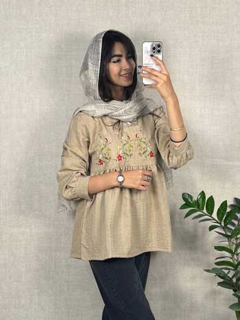 شومیز چین دار