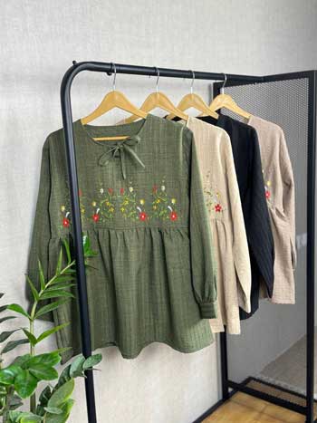 شومیز چین دار