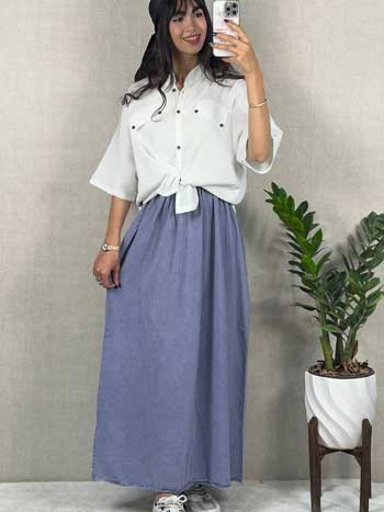 دامن طرح جین