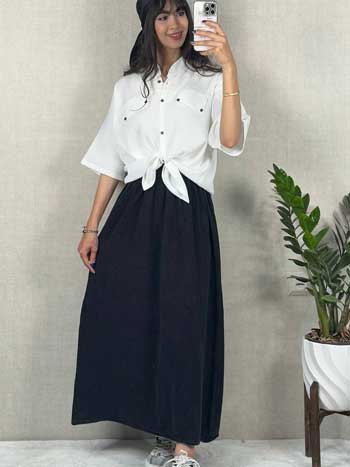 دامن طرح جین