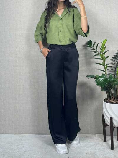 شلوار سیلک بگ