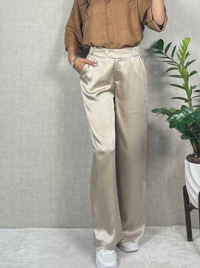 شلوار سیلک بگ