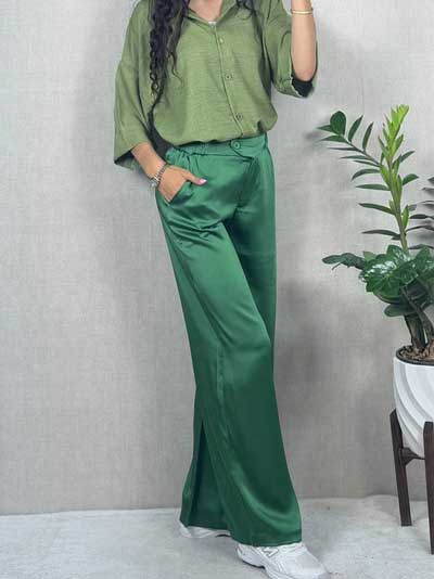 شلوار سیلک بگ