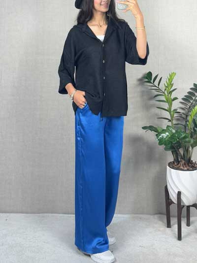 شلوار سیلک بگ