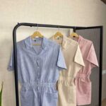 خرید سرهمی لینن راه راه خوش تن از پوشاک پرنیان