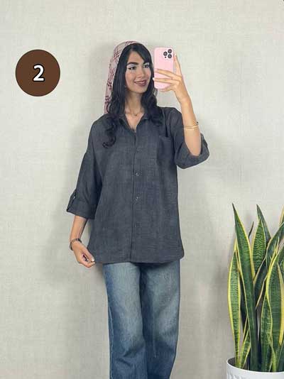 سفارش شومیز گازوئیلی شانتون از .ب سایت پوشاک پرنیان