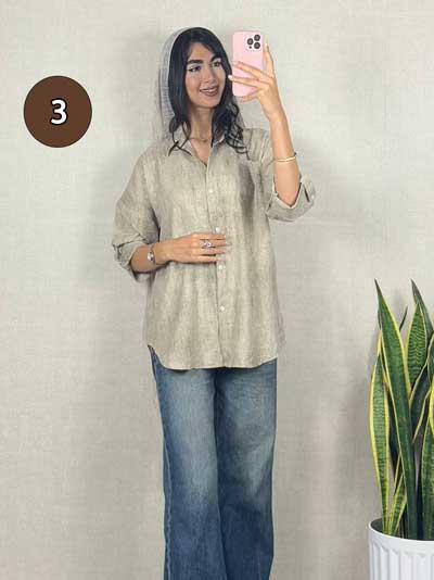 سفارش شومیز گازوئیلی شانتون از .ب سایت پوشاک پرنیان