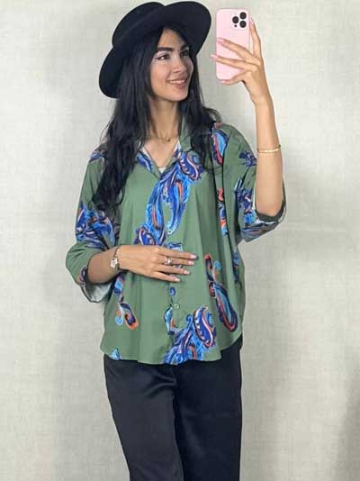 بلوز ترمه بوگاتی در رنگبندی و کیفیت بالا