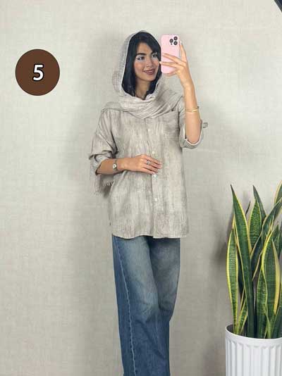 سفارش شومیز گازوئیلی شانتون از .ب سایت پوشاک پرنیان