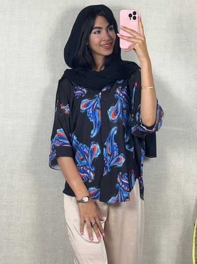 بلوز ترمه بوگاتی در رنگبندی و کیفیت بالا