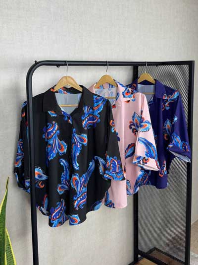 بلوز ترمه بوگاتی در رنگبندی و کیفیت بالا