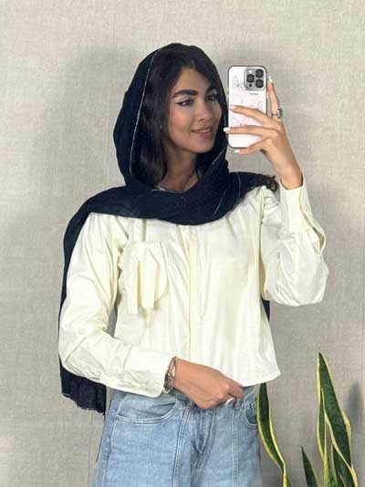 خرید آنلاین کت کراپ پاییزی در رشت