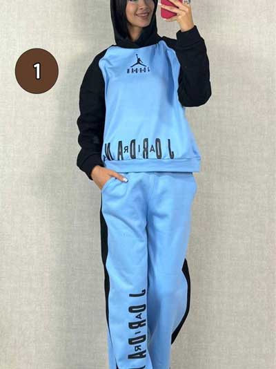 خرید آنلاین ست هودی و شلوار دورس دخترونه