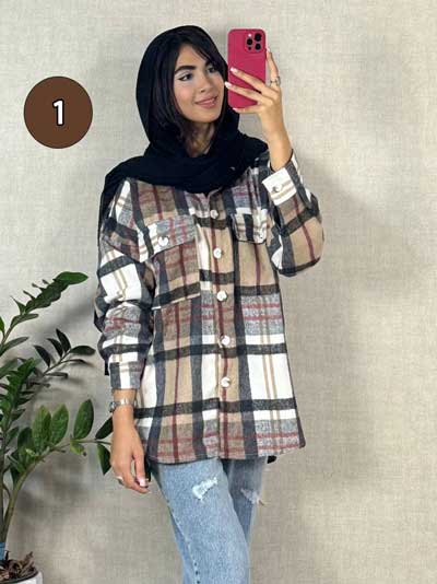 خرید آنلاین شکت چهارخونه پاییزی چهارخونه