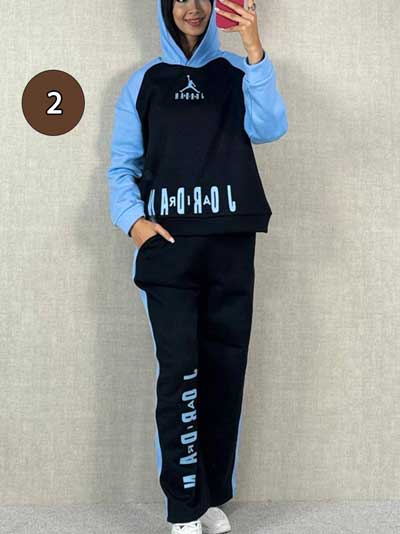 خرید آنلاین ست هودی و شلوار دورس دخترونه