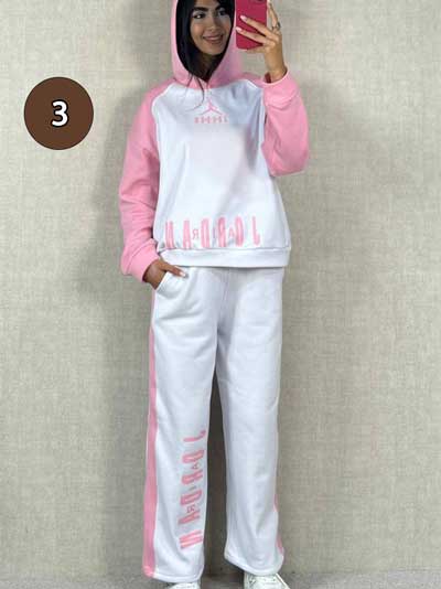 خرید آنلاین ست هودی و شلوار دورس دخترونه