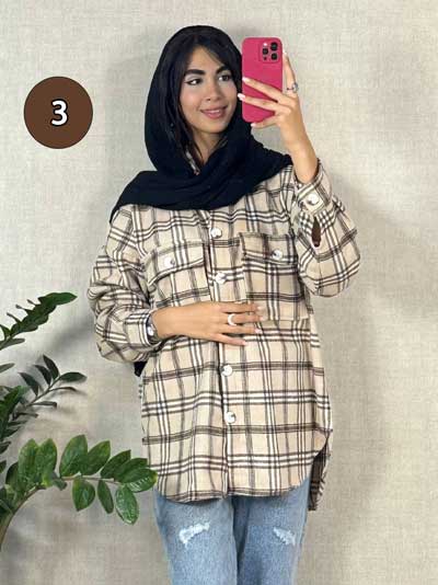 خرید آنلاین شکت چهارخونه پاییزی چهارخونه