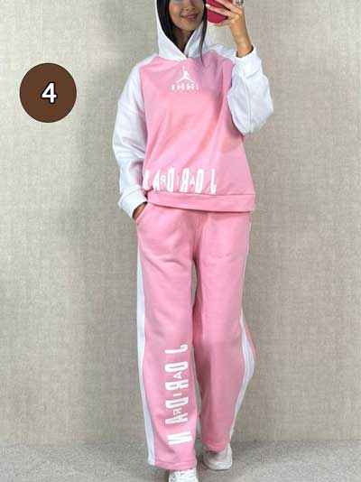 خرید آنلاین ست هودی و شلوار دورس دخترونه