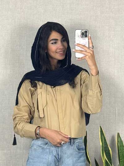 خرید آنلاین کت کراپ پاییزی در رشت