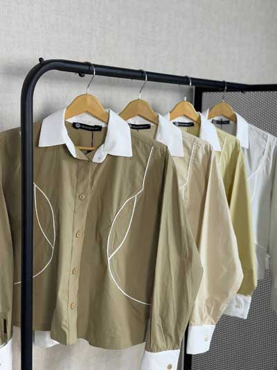 خرید آنلاین کراپ کت قیطان دوزه شده خوش تن