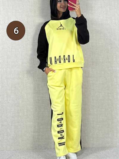 خرید آنلاین ست هودی و شلوار دورس دخترونه