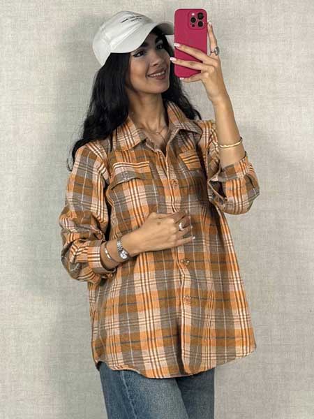 خرید آنلاین شکت چهارخونه پاییزی