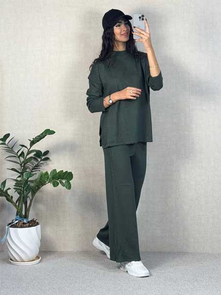 خرید بلوز و شلوار بافت برای بیرون